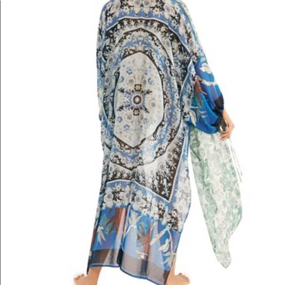 Free People Keeping Up with the Kimono Blue Multi - Picture 3 of 10